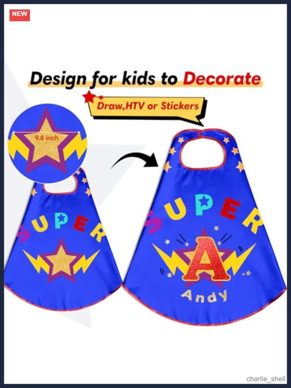 Kids 4-Piece Superhero Cape Set with Mask Wristbands Satin Pretend Play Costume